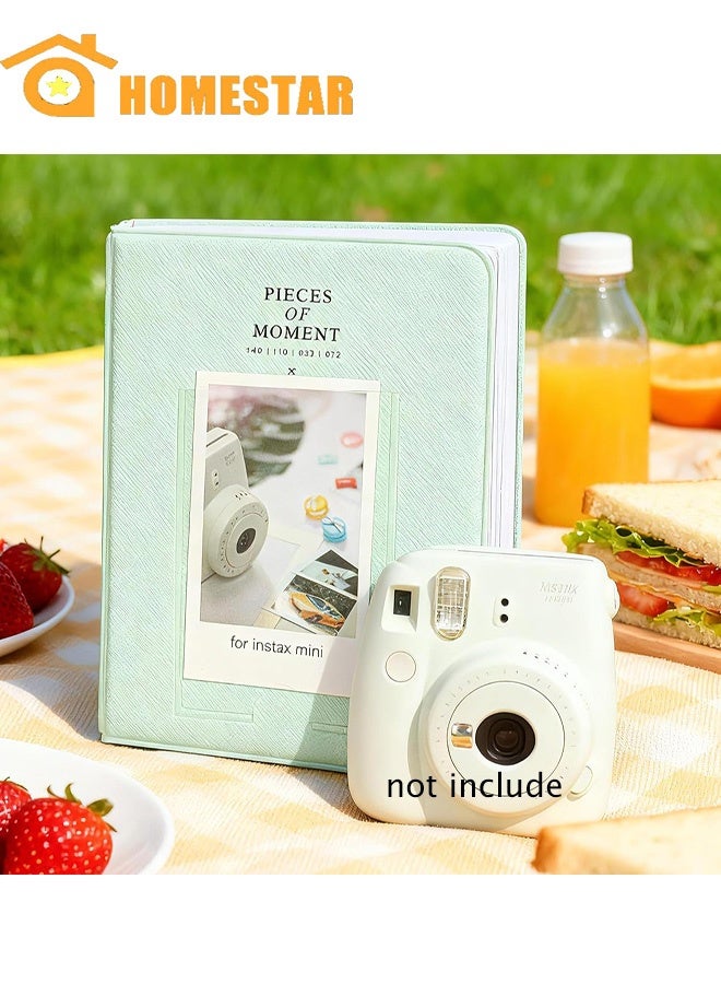 HOMESTAR 64 Pockets Photo album, for Fujifilm Instax Camera Mini 12, 11, 9, 8+, 8, 7s, 25, 26, 50s, 70, 90, Polaroid Snap, Z2300, Instant Printer Film, Green - Image 1